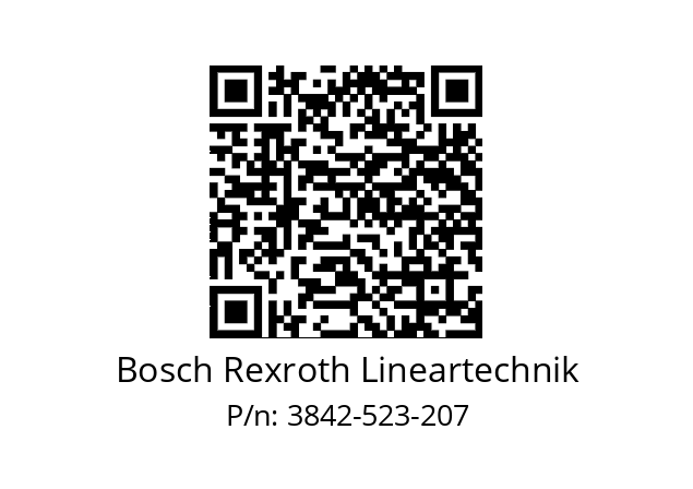   Bosch Rexroth Lineartechnik 3842-523-207