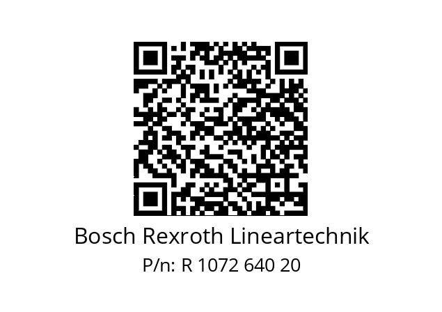   Bosch Rexroth Lineartechnik R 1072 640 20