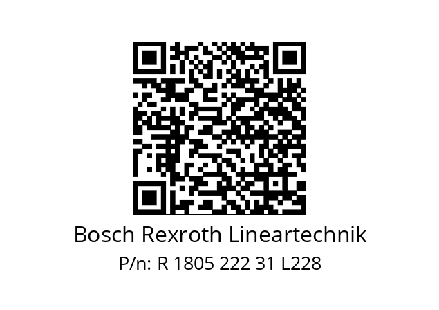   Bosch Rexroth Lineartechnik R 1805 222 31 L228