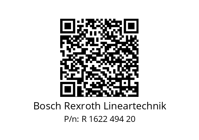   Bosch Rexroth Lineartechnik R 1622 494 20