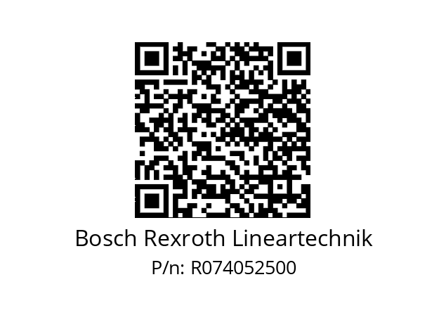   Bosch Rexroth Lineartechnik R074052500