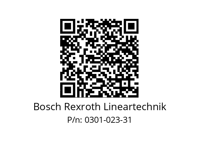   Bosch Rexroth Lineartechnik 0301-023-31