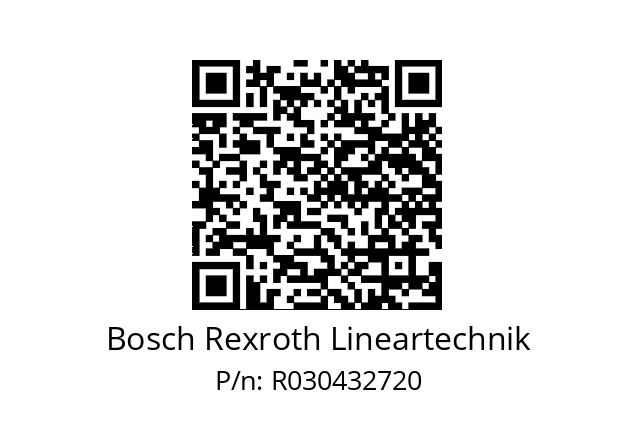   Bosch Rexroth Lineartechnik R030432720