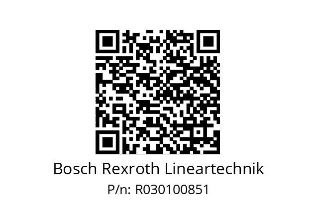   Bosch Rexroth Lineartechnik R030100851