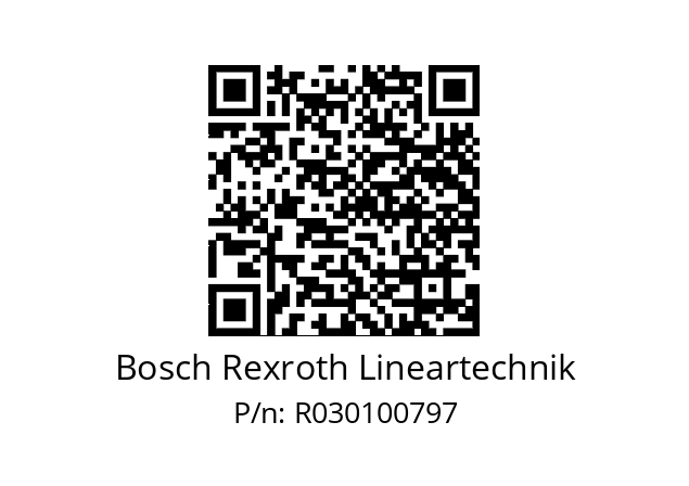   Bosch Rexroth Lineartechnik R030100797