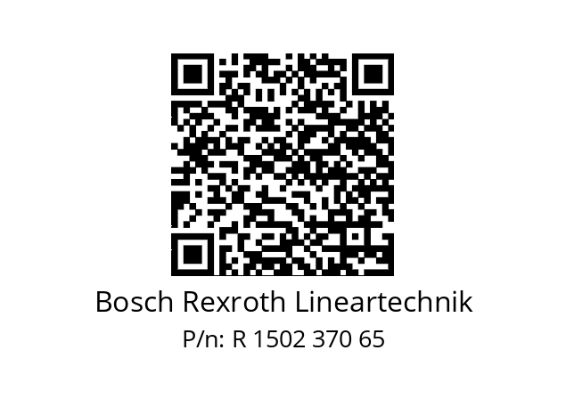   Bosch Rexroth Lineartechnik R 1502 370 65