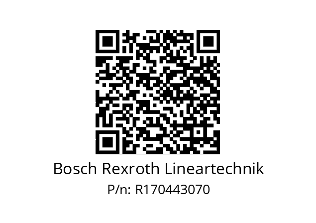   Bosch Rexroth Lineartechnik R170443070