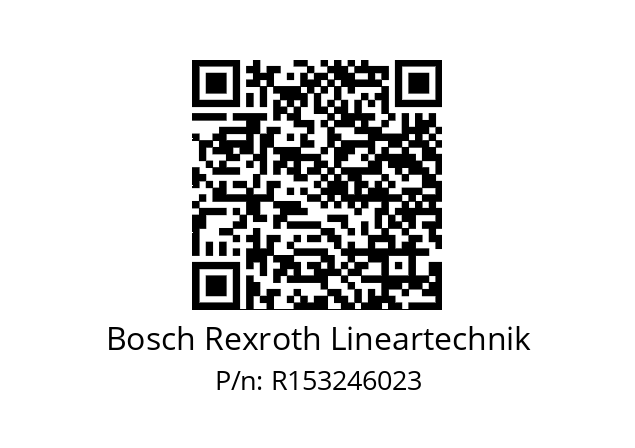   Bosch Rexroth Lineartechnik R153246023