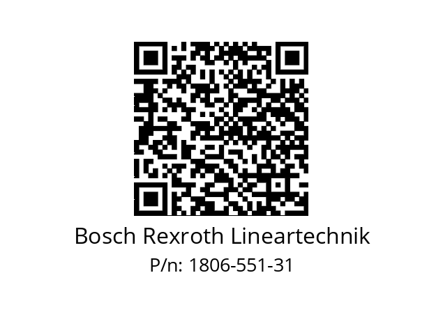   Bosch Rexroth Lineartechnik 1806-551-31