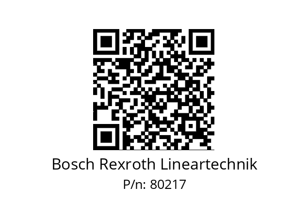   Bosch Rexroth Lineartechnik 80217