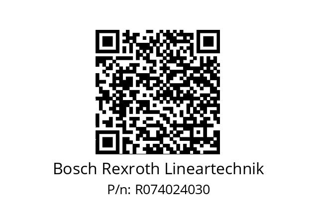   Bosch Rexroth Lineartechnik R074024030