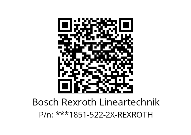   Bosch Rexroth Lineartechnik ***1851-522-2X-REXROTH