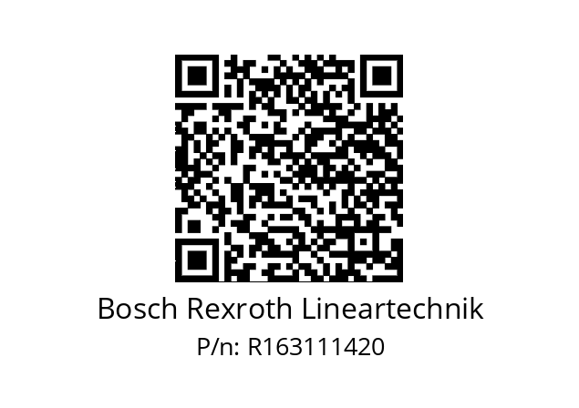   Bosch Rexroth Lineartechnik R163111420