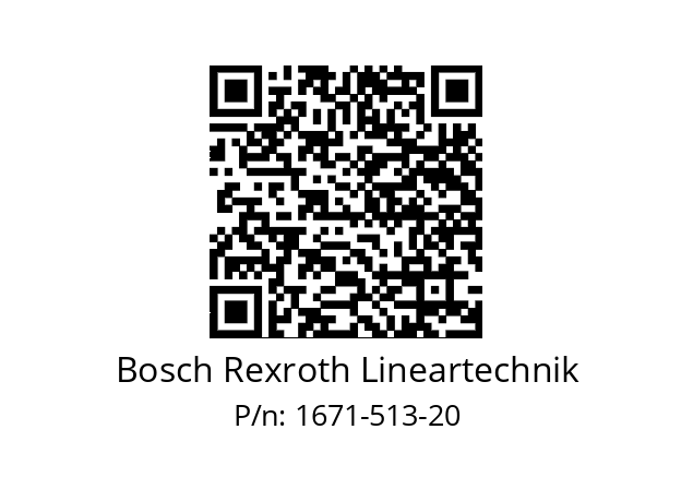   Bosch Rexroth Lineartechnik 1671-513-20