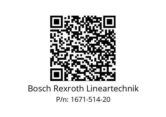   Bosch Rexroth Lineartechnik 1671-514-20