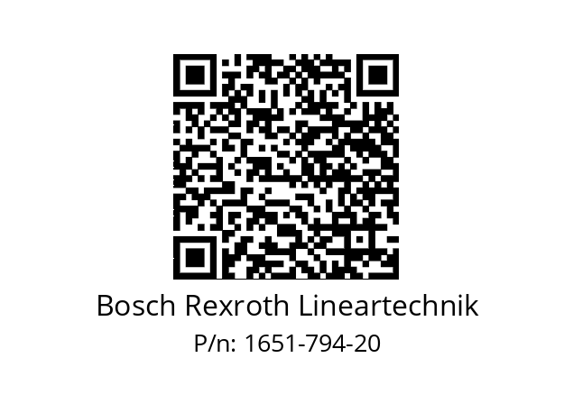   Bosch Rexroth Lineartechnik 1651-794-20