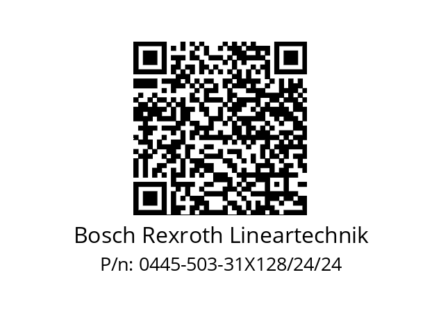   Bosch Rexroth Lineartechnik 0445-503-31X128/24/24