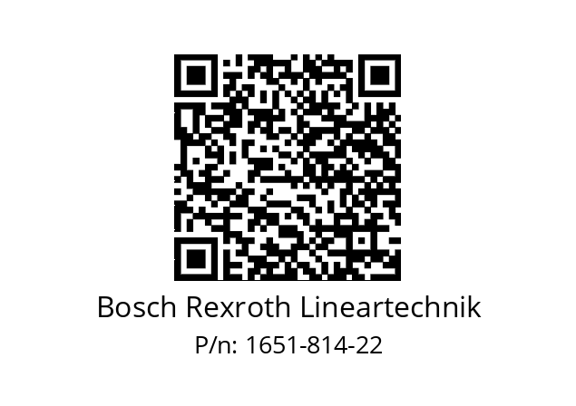   Bosch Rexroth Lineartechnik 1651-814-22