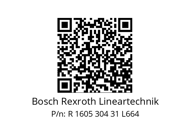   Bosch Rexroth Lineartechnik R 1605 304 31 L664