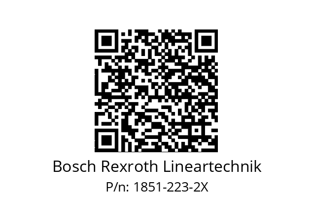   Bosch Rexroth Lineartechnik 1851-223-2X