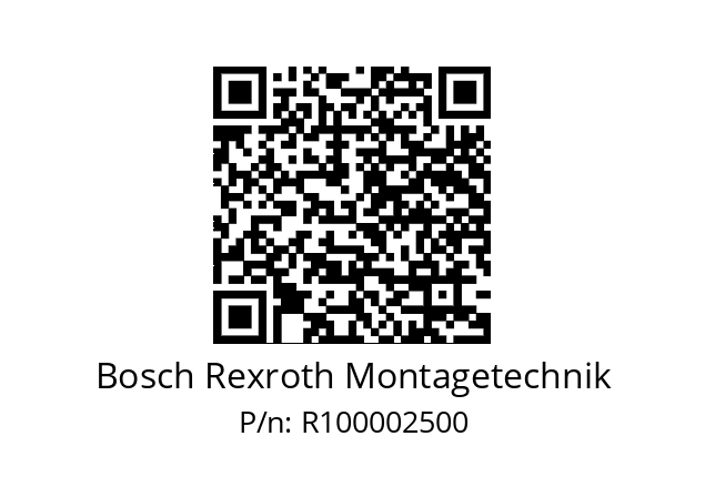  WV-25H6 Bosch Rexroth Montagetechnik R100002500