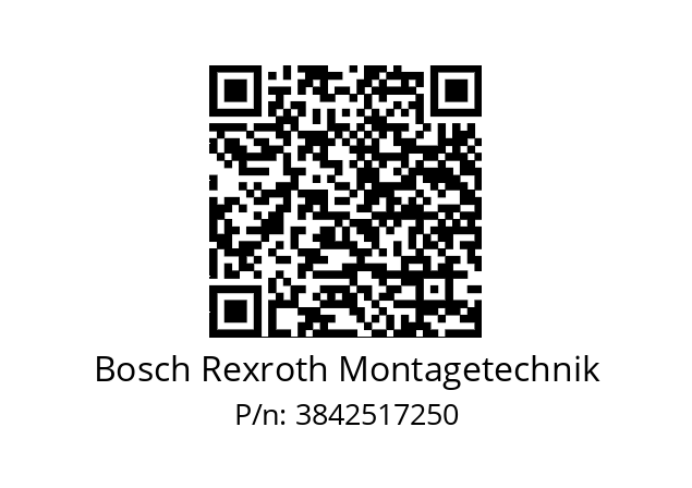   Bosch Rexroth Montagetechnik 3842517250