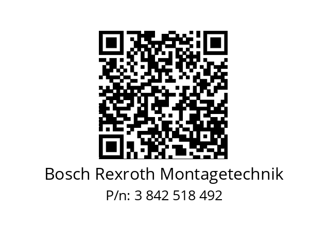   Bosch Rexroth Montagetechnik 3 842 518 492