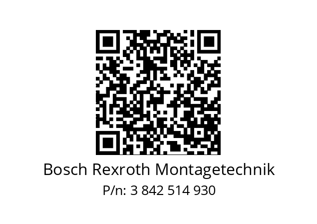   Bosch Rexroth Montagetechnik 3 842 514 930