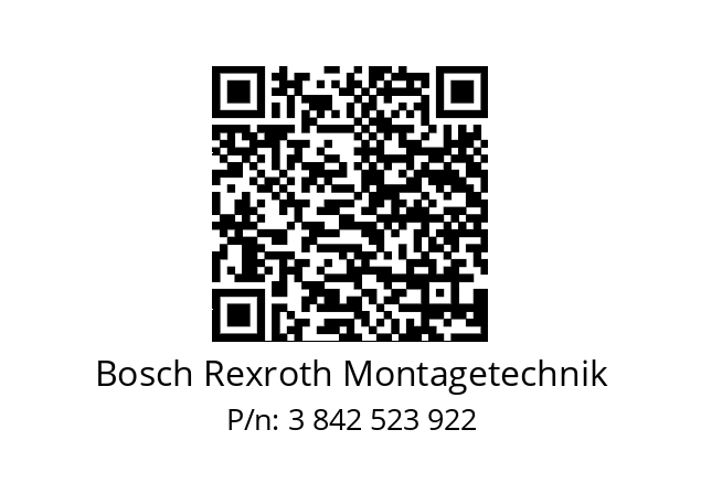   Bosch Rexroth Montagetechnik 3 842 523 922