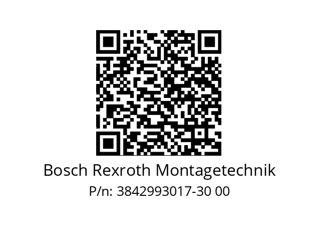   Bosch Rexroth Montagetechnik 3842993017-30 00