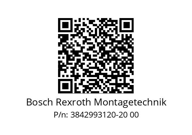   Bosch Rexroth Montagetechnik 3842993120-20 00