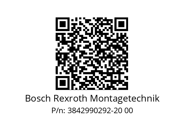   Bosch Rexroth Montagetechnik 3842990292-20 00