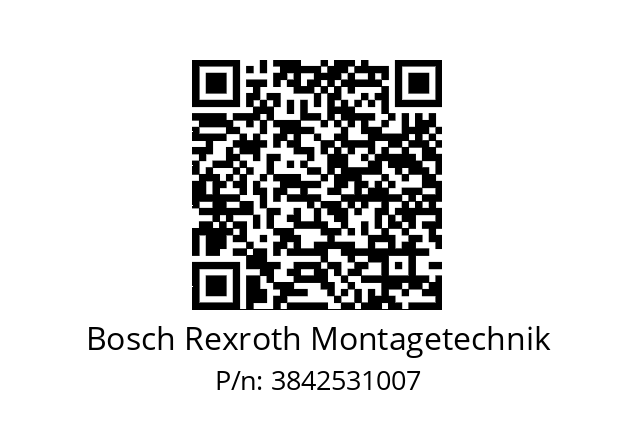   Bosch Rexroth Montagetechnik 3842531007