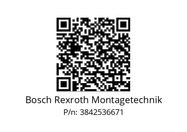   Bosch Rexroth Montagetechnik 3842536671