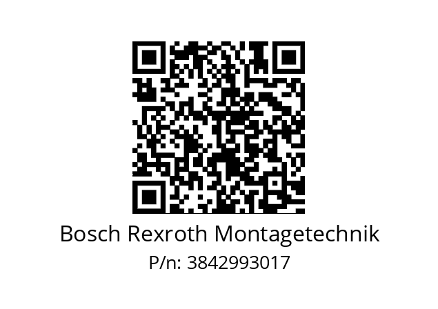   Bosch Rexroth Montagetechnik 3842993017