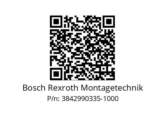   Bosch Rexroth Montagetechnik 3842990335-1000