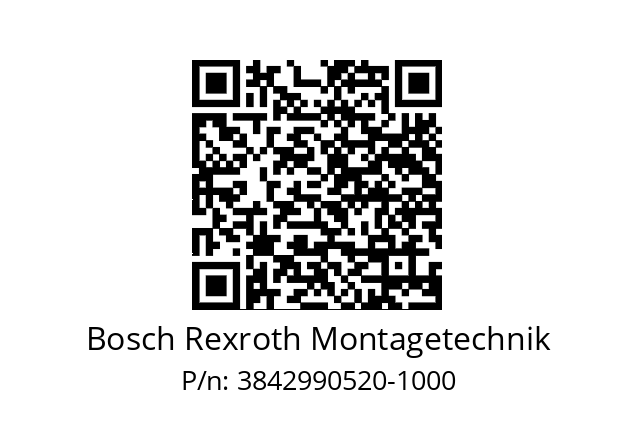   Bosch Rexroth Montagetechnik 3842990520-1000