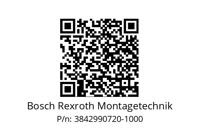   Bosch Rexroth Montagetechnik 3842990720-1000