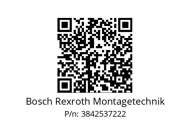   Bosch Rexroth Montagetechnik 3842537222