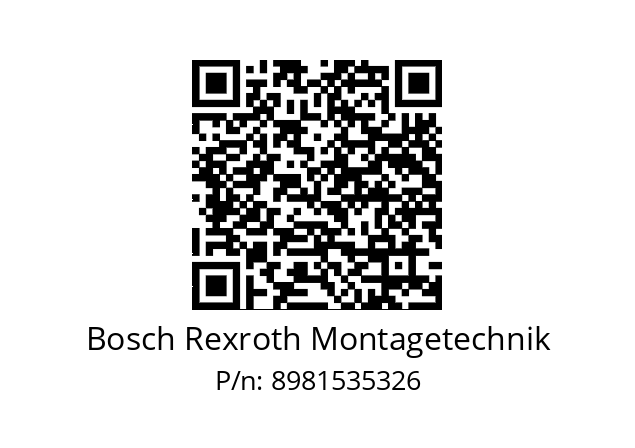   Bosch Rexroth Montagetechnik 8981535326