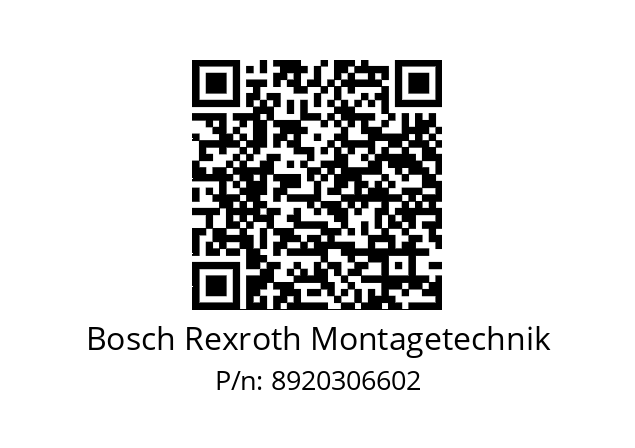   Bosch Rexroth Montagetechnik 8920306602