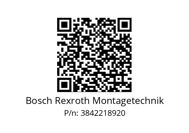   Bosch Rexroth Montagetechnik 3842218920﻿