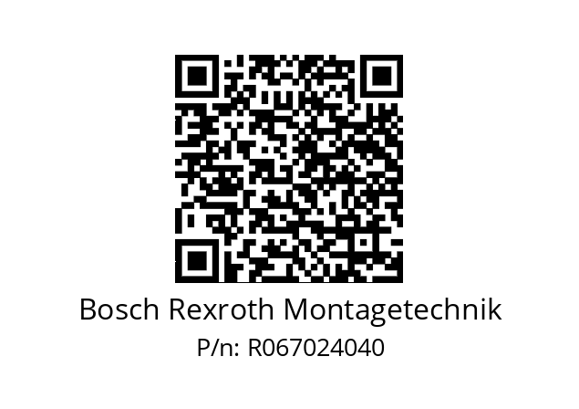   Bosch Rexroth Montagetechnik R067024040