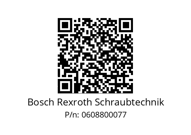   Bosch Rexroth Schraubtechnik 0608800077