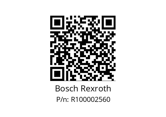   Bosch Rexroth R100002560