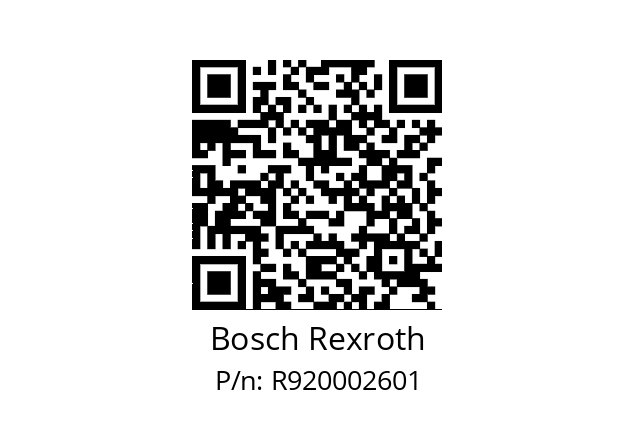   Bosch Rexroth R920002601