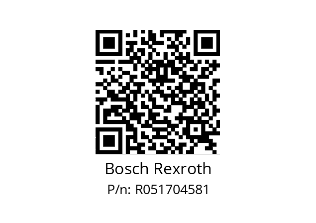   Bosch Rexroth R051704581