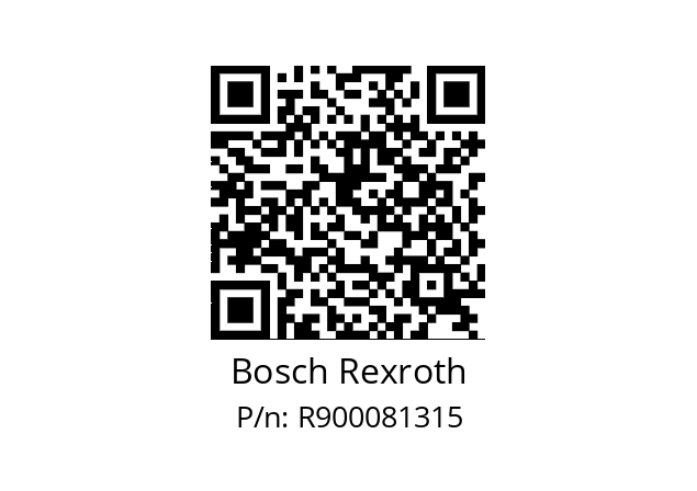   Bosch Rexroth R900081315