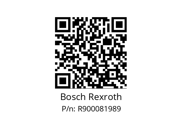   Bosch Rexroth R900081989