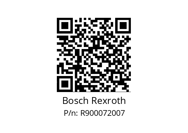   Bosch Rexroth R900072007